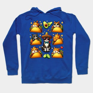 Feline Fiesta: Cats and Tacos Hoodie